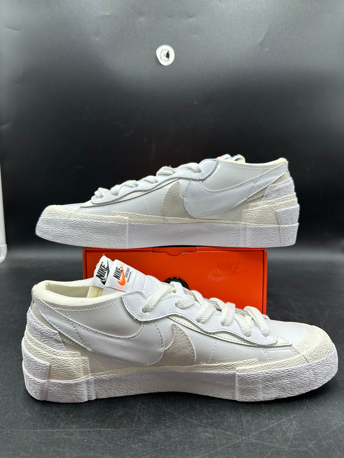 Blazer low Sacai White grey