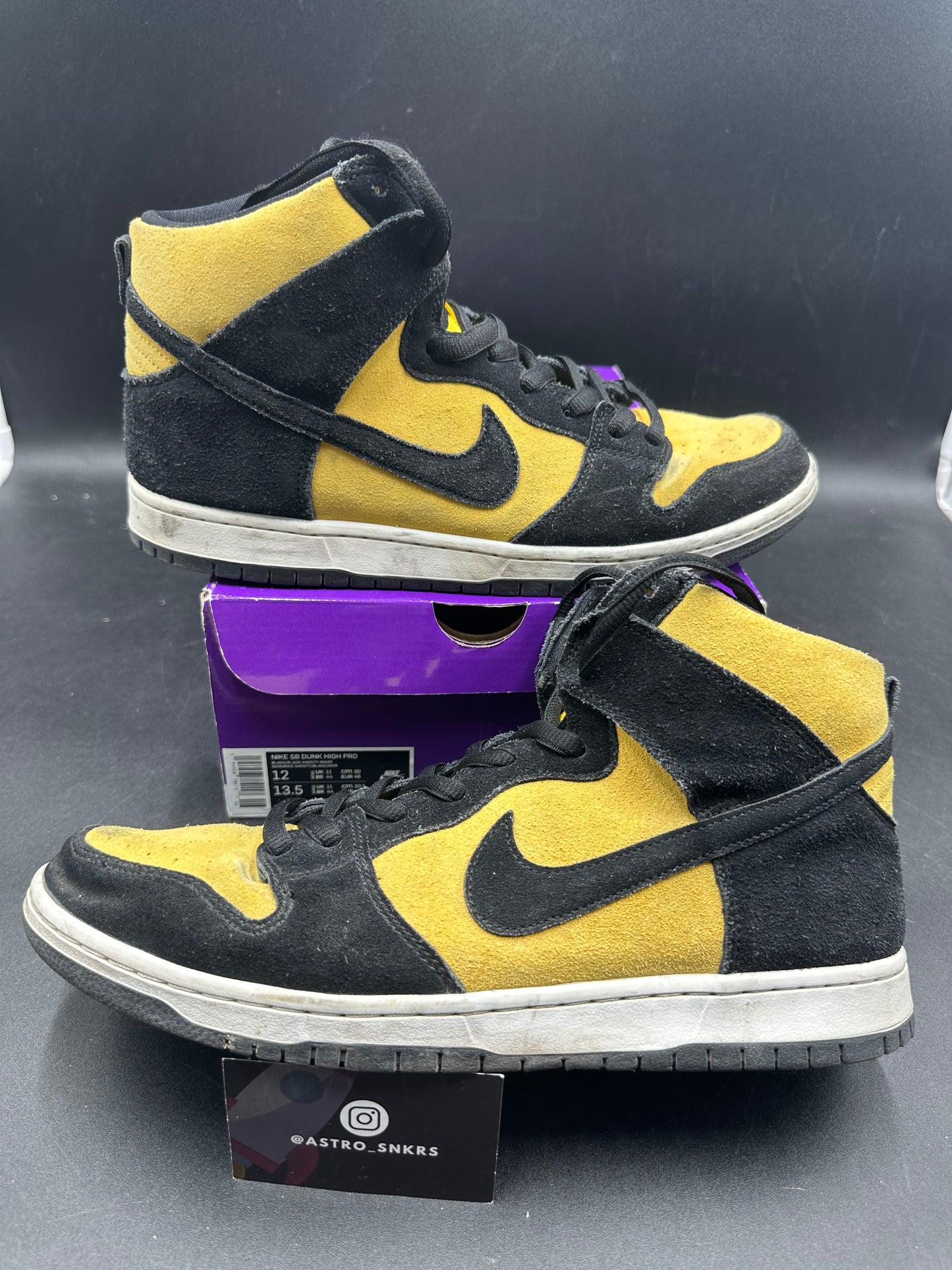 Dunk high sb reverse gold