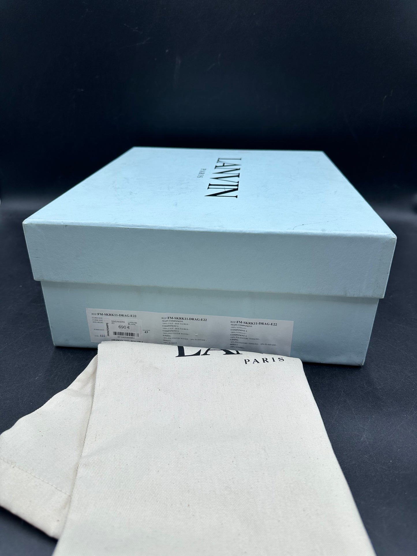 Lanvin Paris Blanc sneakers
