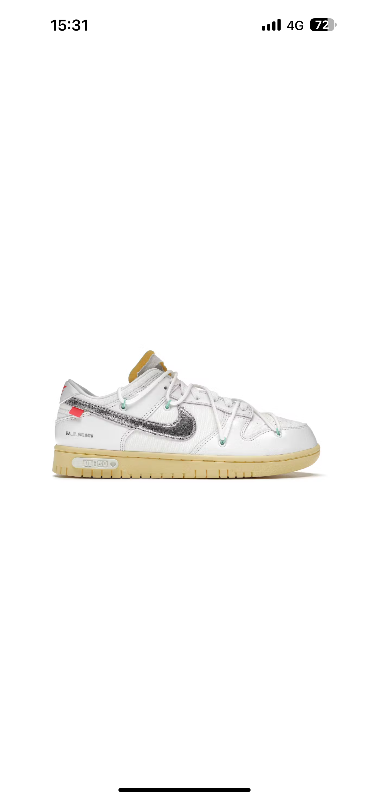 Dunk off white lot1/50