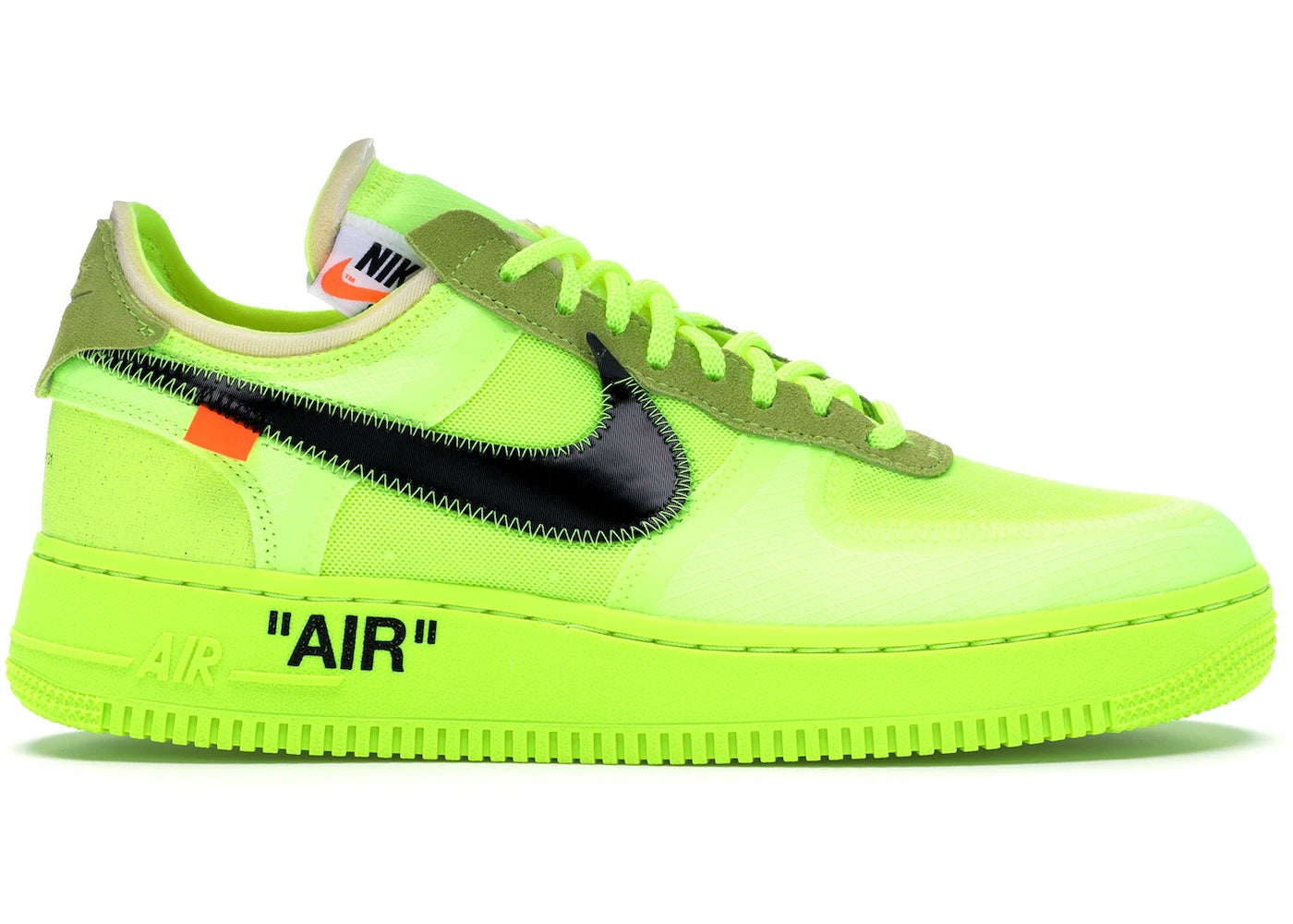 Nike Air Force 1 Low Off White Volt Edition Limitee Astro.snkrs