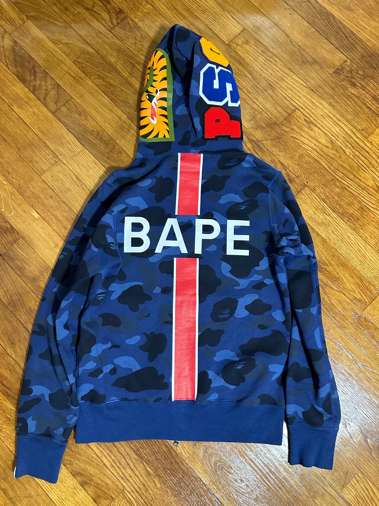 Bape Shark sweat blue X psg