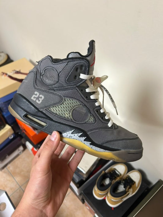 Jordan 5 off white black