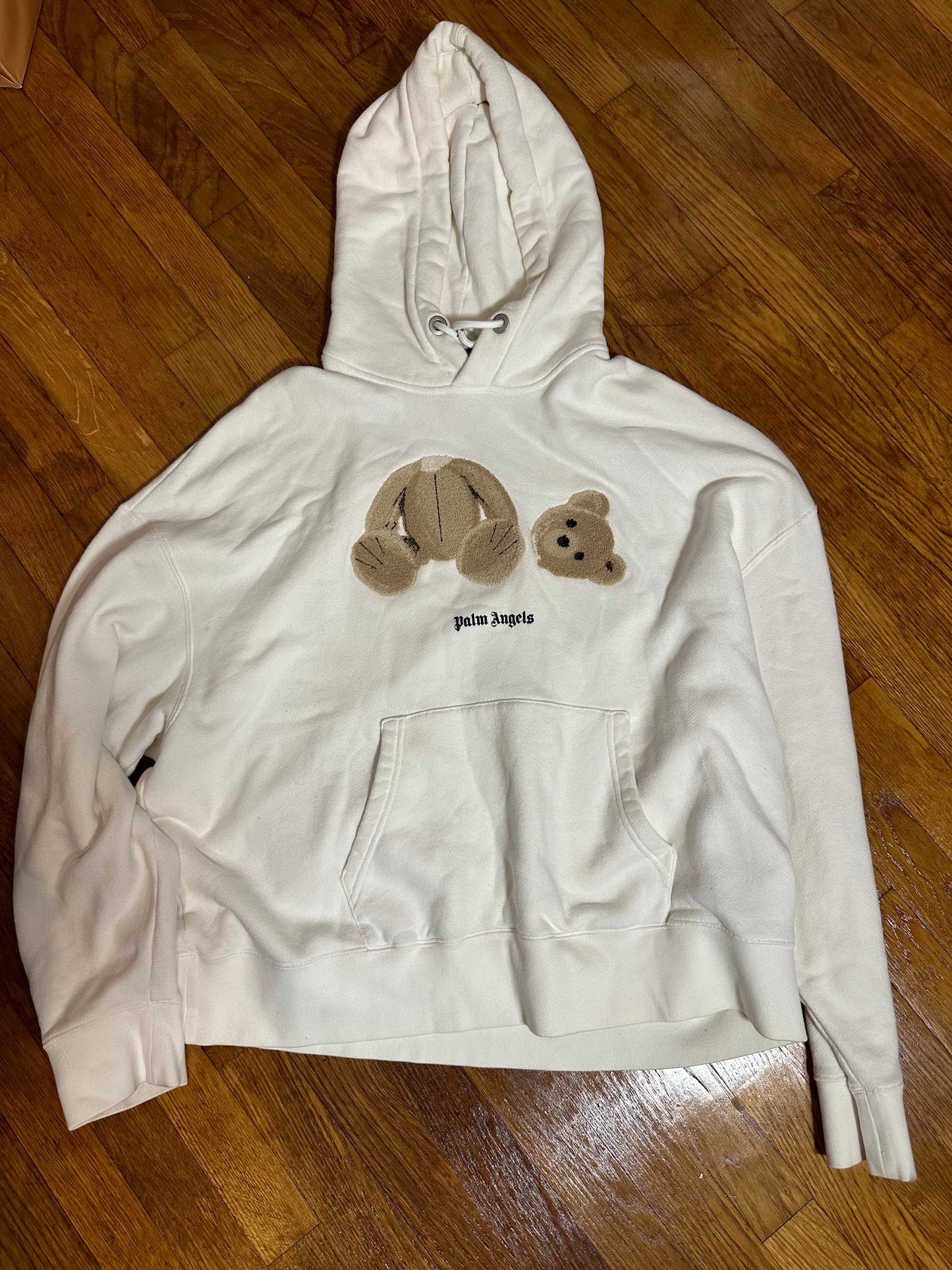 Hoodie Palm Angels Bear cream