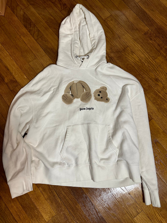 Hoodie Palm Angels Bear cream