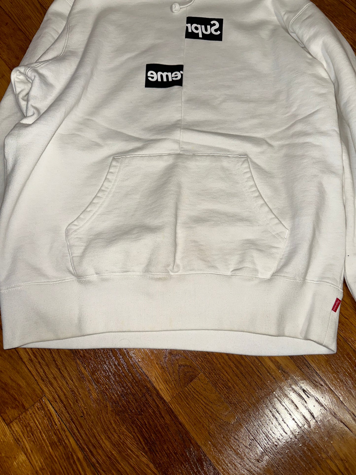 Supreme Hoodie CDG White