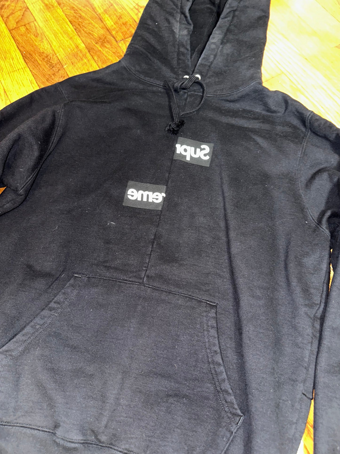 Supreme Hoodie CDG black