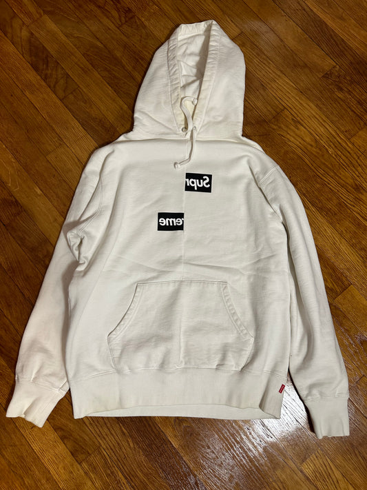 Supreme Hoodie CDG White