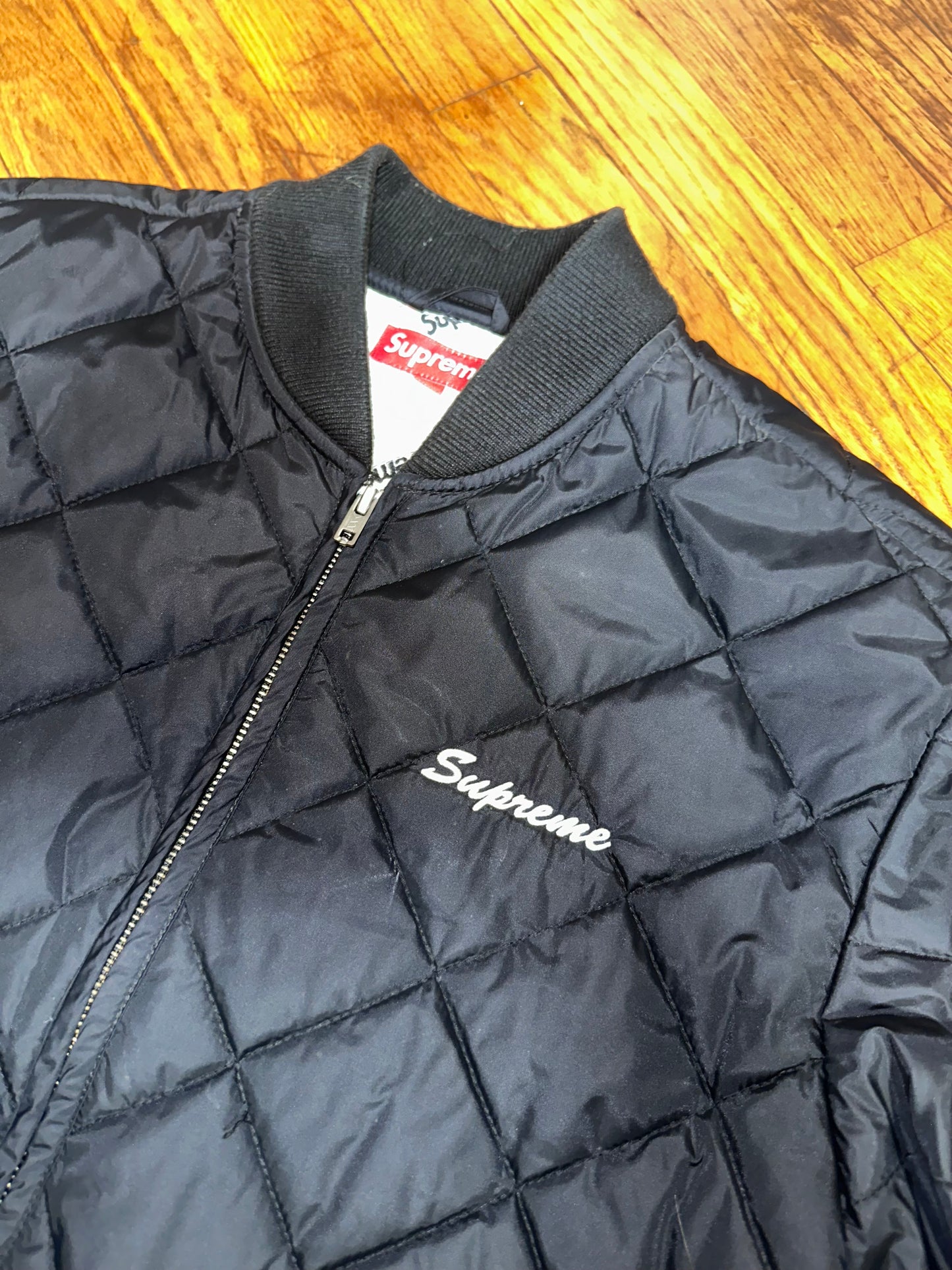 Supreme Veste Dead Prez Quilted Black