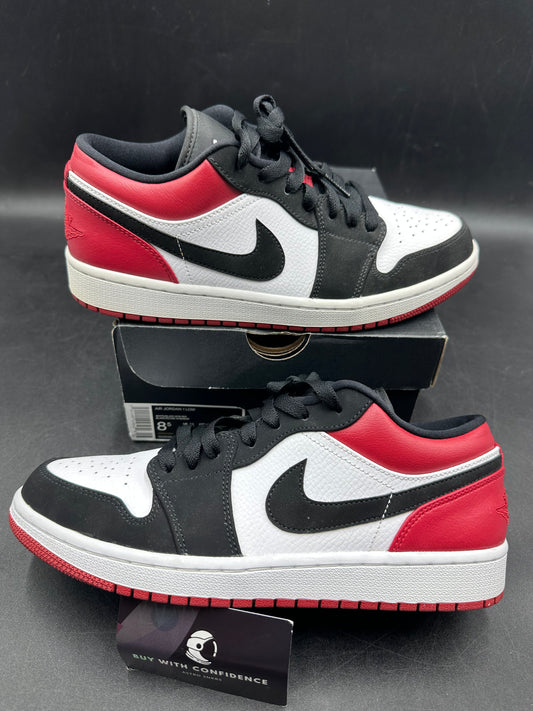 Jordan 1 low black toe