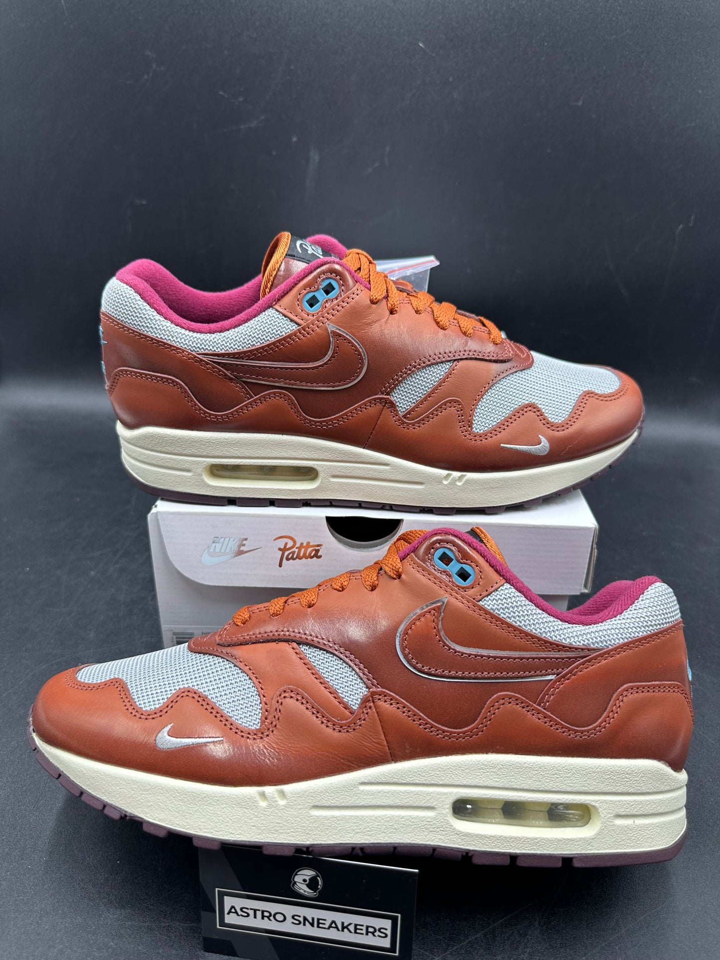 Air max 1 patta marron