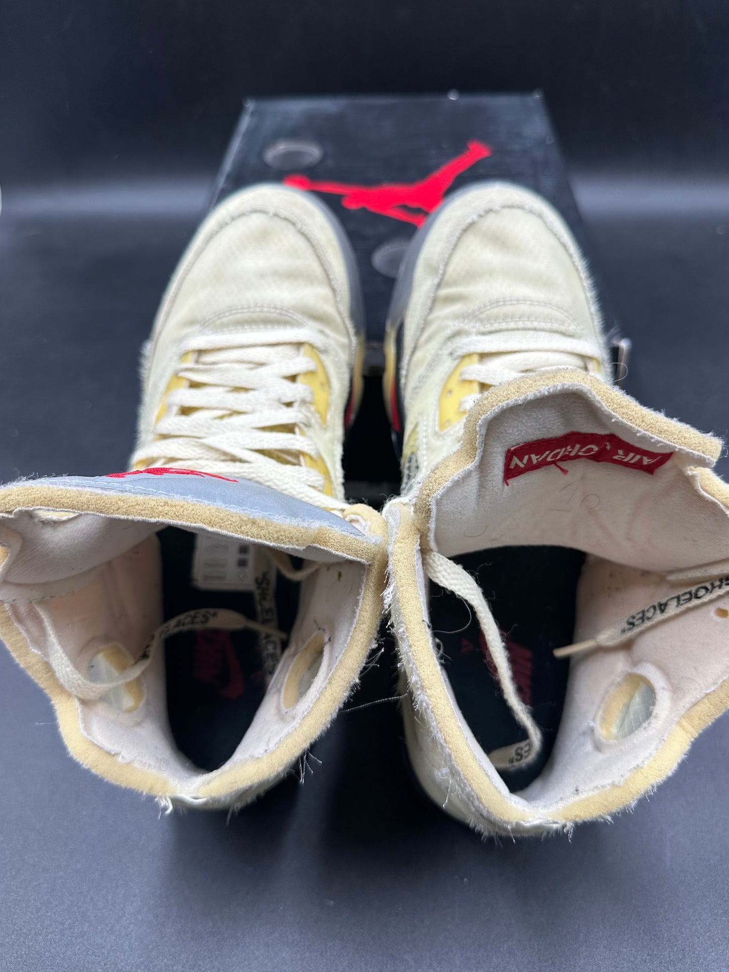 Jordan 5 off white sail