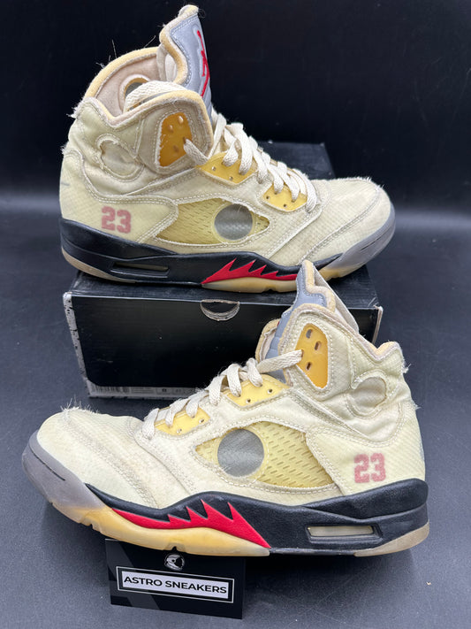 Jordan 5 off white sail