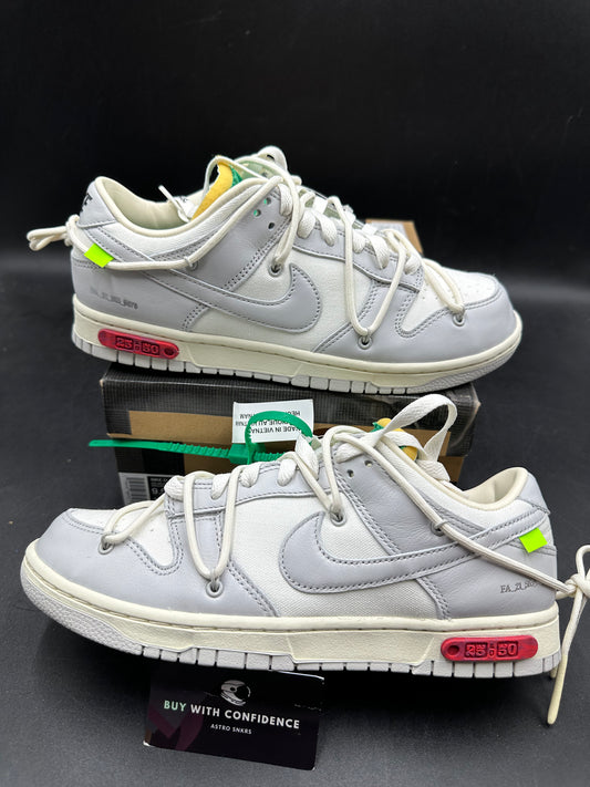 Dunk off white lot 25/50